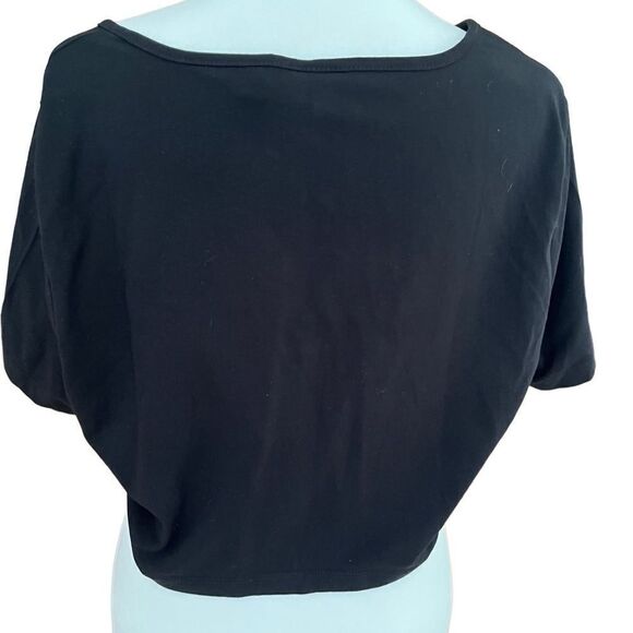 ASOS Design black snap front crop top size 14. - Picture 3 of 5